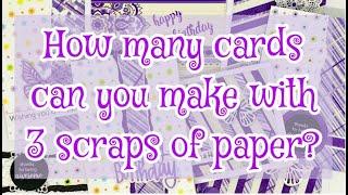 USE UP YOUR PAPER SCRAPS | LOTS OF EASY CARD DESIGNS | CARDMAKING TUTORIAL | USE UP YOUR STASH