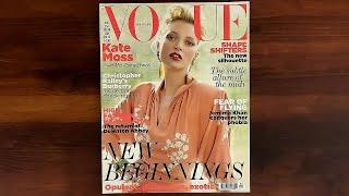 British Vogue August 2011 Kate Moss, Jemina Khan | ASMR Magazine Flip Through