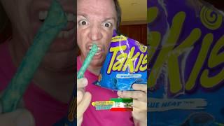 برای اولین بار چیپس تند مکزیکی تاکیز بلو هیت تیست تست کردم !! TAKIS BLUE HEAT TASTE TEST !!