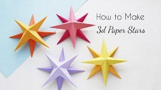 How to Make 3D Paper Stars (The Perfect Christmas Decoration for Your Home)