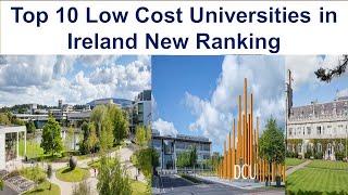 TOP 10 LOW COST UNIVERSITIES IN IRELAND New Ranking