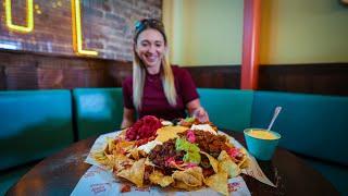 The Biggest Nacho Platter In London | Iguana’s Triple Grande Nacho Platter Challenge