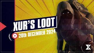 Xur has exotic class items for Christmas! (Desttiny 2 Xur 20th December 2024)