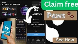 How to claim paws airdrop on phantom wallet