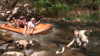 Pecanje pastrmke na Staroj planini reka Visočica - Rafting rekom Visočicom | Fishing brown trout