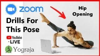 Hip Opening | Variation of stiti baddha yogadandasana | Variation Sitting Bound Yogic Staff Pose