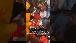 Davido crying profusely at his wedding after kissing Chioma #chivido2024 #davidoandchioma #chivido