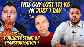 113 Kg Weight Loss Journey In 1 Day – Real Transformation or Publicity Stunt? | @NikocadoAvocado