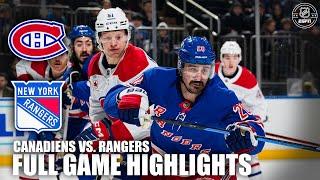 Montreal Canadiens vs. New York Rangers | Full Game Highlights | ESPN NHL