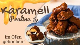 Karamellisierte Schokolade: Silikonform Pralinen: Karamell trifft Haselnuss