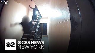 NYC building superintendent caught on video kicking tenant down stairs