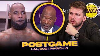 Lakers/Celtics Postgame x Analysis: J.Worthy, Luka, LeBron On Injury, Redick Reactions | March 8