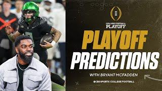 Bryant McFadden picks his WINNER of the first 12-team College Football Playoff