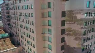 Facade and window cleaning with KTV Working Drone Florida