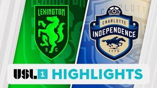 10.19.2024 | Lexington SC vs. Charlotte Independence - Game Highlights