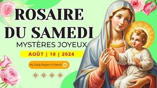 ROSAIRE DE GUÉRISON: MYSTÈRES JOYEUX, ROSAIRE DU SAMEDI10 AOÛT 2024  PRIERE POUR L'ESPOIR