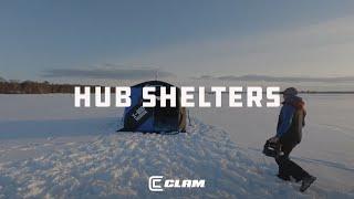 Clam Outdoors HUB Ice Fishing Shelters Line Up