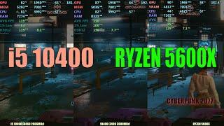 Ryzen 5600x vs Core i5 10400(f)   13 Games Tested