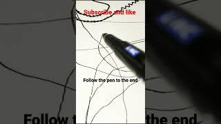 Follow the pen to the end | #satisfying #shorts #creative #art