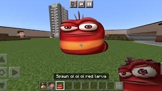 oi oi oi red larva Nextbot Added | MCPE | CN_Part10_Addon