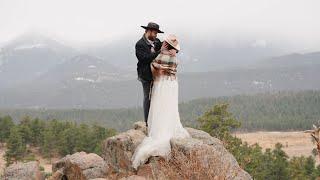 Sweet and Snowy - Emotional Winter Elopement in Rocky Mountain National Park