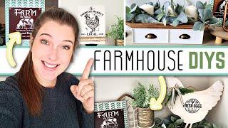 NEW FARMHOUSE HOME DECOR DIYS | How To Make Farmhouse Home Decor | Rustic Decor Crafts