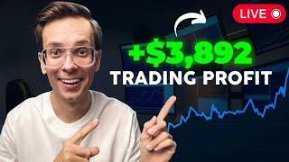 HOW TO TRADE STOCKS | HOW I MADE $3,892 in 8 MIN - NEW TRADING STRATEGY