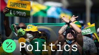 Pro-Bolsonaro Supporters Protest After Brazil Top Court Backs Fake News Investigation