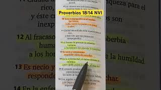 El ánimo levanta al enfermo. #biblia #palabradedios #diosteama en #cristo