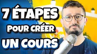 7 ÉTAPES pour créer un COURS INOUBLIABLE