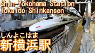 東海道新幹線　新横浜駅に登ってみた Shin-Yokohama Station. JR Tokai Tokaido Shinkansen