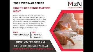 How to get donor mapping right