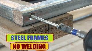 Make a Steel Frame with No Welding / DIY / No Welding Frames #noweldingframes