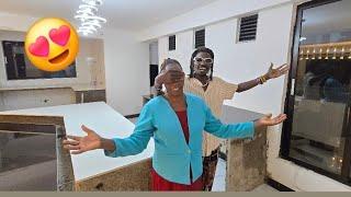 MY African Mum Reacts To my Super Ultra MODERN & Extra Luxury Kitchen in Africa !!!