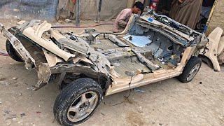 Japanese old and scrap cars are repaired and put back into use in poor countries as luxury cars ||