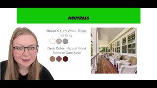 House and Deck Color Combinations Guide