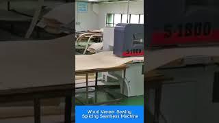 Wood Veneer Sewing Splicing Seamless Machine for Hot Pressing