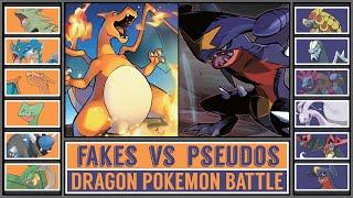 Dragon Pokémon Battle: FAKE DRAGONS vs PSEUDO LEGENDS