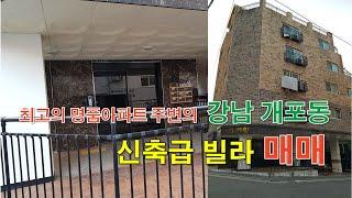 최고의 명품아파트 주변의  강남 개포동 신축형 빌라 매매