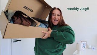 Skims unboxing & try on + a wholesome week in my life 