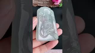 翡翠玉器A貨玉普賢菩薩玉吊墜  Natural jade jewellery type-A jadeite Samantabhadra pendant