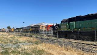 BUGX locomotives in Stockton, CA 5/27/23 Ft. BNSF SD9-3 1553, BN SDP40, and more stuff!