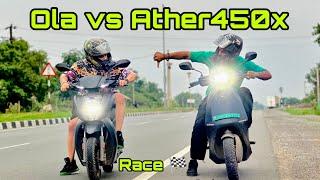 Ola S1 Pro Vs Ather 450x Drag Race  Ye To Socha Nahi Tha 