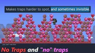 Making "No Traps" Terraria world with actually no traps ─ and invisible ones...