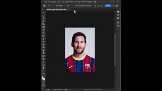 How to convert Leo Messi passport size easily in photoshop 2024