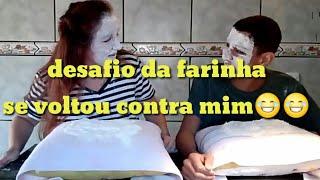 Desafio da farinha | com minha irmã video top