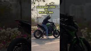 KAWASAKI Z900 VS BULLET 350 EXHAUST SOUND 