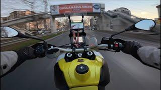 Aprilia Tuareg 660 / DJI Osmo Action 5 Pro / Telesin Magnetic Neck Holder v2.0  /  Sunset City Ride