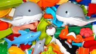 Satisfying Building Blocks Marble Run Very popular! A huge collection of sea creatures Block coaster