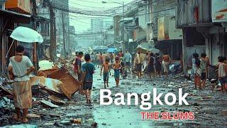 Khlong Toei: Inside Bangkok's Largest Slum | 4K HDR Walking Tour